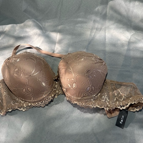 Elegant Lace Underwire Bra - Brown 36 c - Picture 4 of 8
